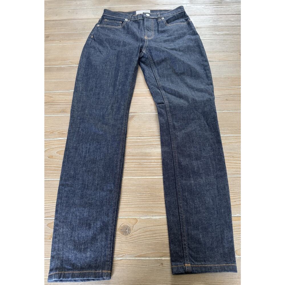 Everlane Women's High Waist Jeans Dark Wash Straight Leg Denim Size 28 RN 139393